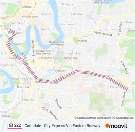 222 bus route map.